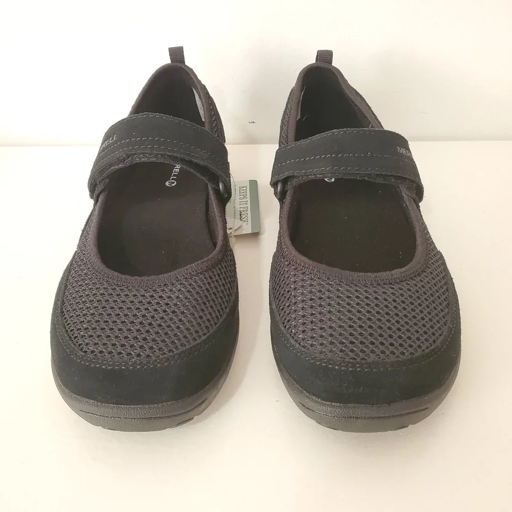 Merrell Mesh Mimosa Breeze Mary Jane MJ Women's Girls Black 5.5 Breathable - Picture 5 of 11